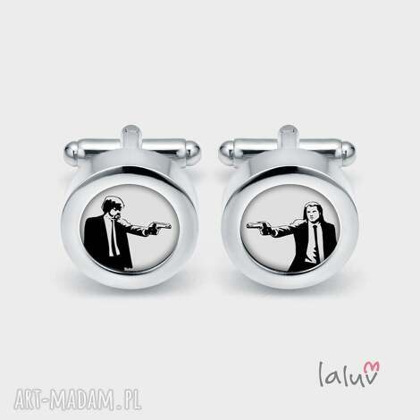 Eleganckie spinki do mankietów BANDITS - handmade Laluv