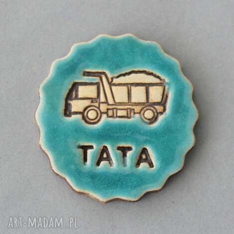 tata - magnes ceramiczny, prezent, minimalizm, superman, męski, bohater