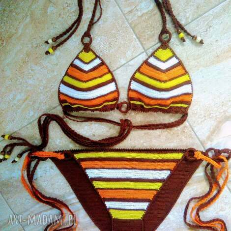 bielizna strój kąpielowy morocco, crochet bikini szydelkowe swimwear