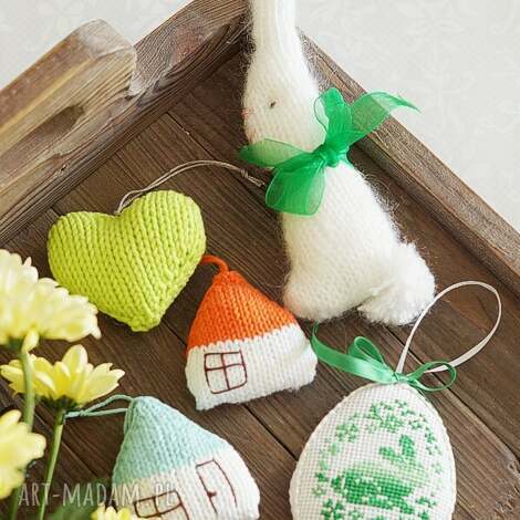 wielkanocny zestaw no 4 zajączek, domek ozdoby wielkanocne prezent