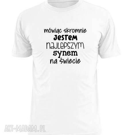 Koszulka z nadrukiem dla syna - najlepszy syn, prezent na urodziny