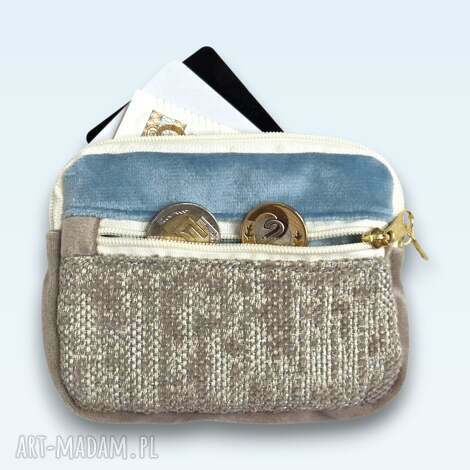 Mały portfelik damski handmade - pustynne niebo