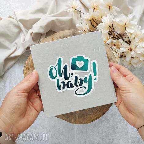 scrapbooking albumy mini album harmonijkowy oh baby dla dziecka prezent