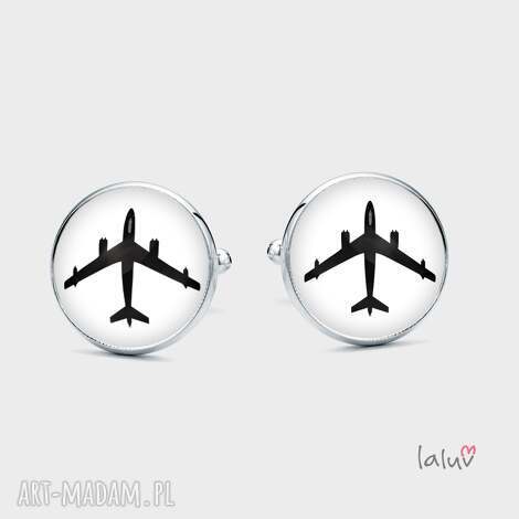 Spinki do mankietów BOEING - prezent dla fana lotnictwa