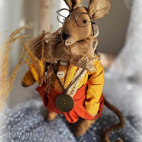pan mysz dekoracja szyty na zamówienie dekoracja vintage, unikatowy prezent