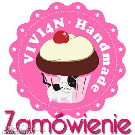 Trzymadełko z masy FIMO na zamówienie 6x6 cm - czerwone, pomarańczowe i czarne