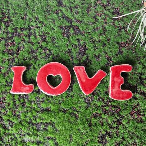 love magnesy ceramiczne walentynki, upominek miłość