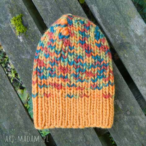 100 wool zimowa wełniana czapka boho kolorowa wełniana unisex kolorowa