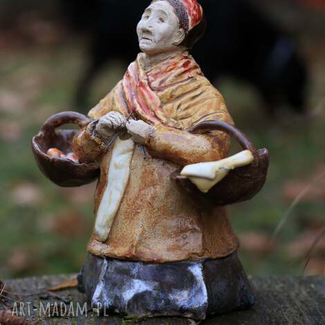 Pomarańczarka - ręcznie robiona figurka ceramiczna Enio Art