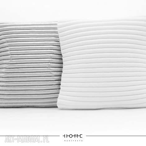 komplet poduszek colors 50/ white, silver poduchy, poducha, designerskie