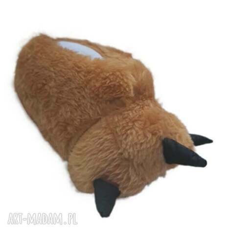 buty zabawne kapcie łapy dinozaura roz 41/42 27 cm wełna merynos uniseks