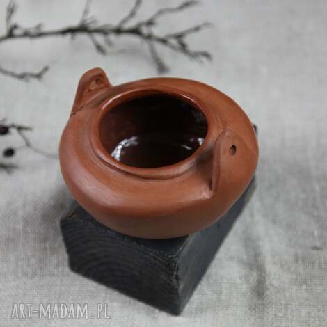 pojemnik na ikebanę - terakota wazon osłonka, glina, dekoracja