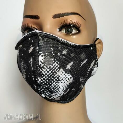 maseczka maska męska moro streetnewstyle z filtrem, drukowana, ochronna