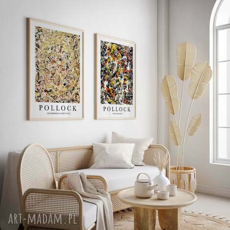 Pollock - zestaw plakatów 40x50 cm do salonu