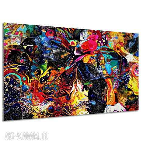 Obraz canvas ABSTRAKCJA 58 120x80 - kolorowa grafika do salonu, gotowy do zawieszenia