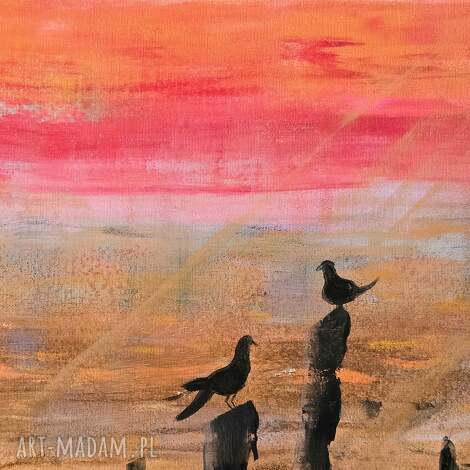Obraz akrylowy na płótnie „Nasze Randez Vous” 40x30 cm - ręcznie malowany