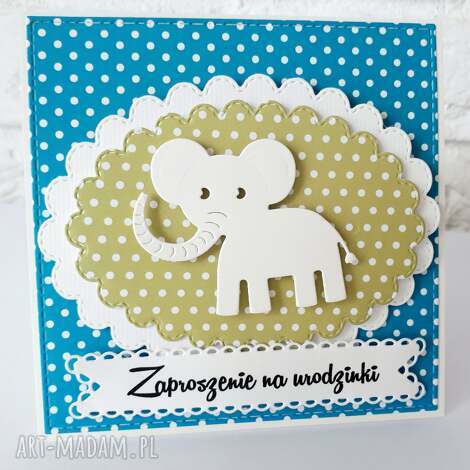 zaproszenia urodzinowe, dziecko, cardmaking, zwierzątka, personalizacja