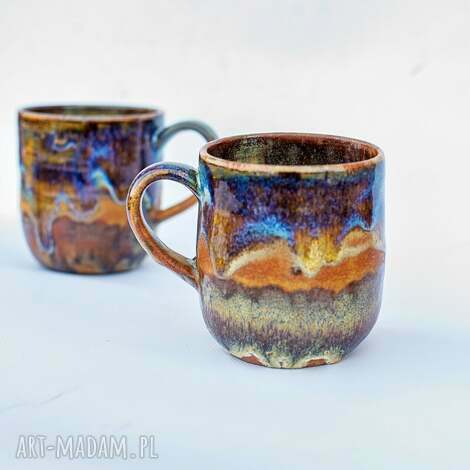 Duży kubek ceramiczny Kora 450 ml - handmade