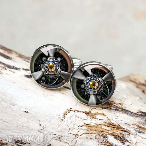 spinki do mankietów aviator, prezent dla lotnika, prezent dla pilota