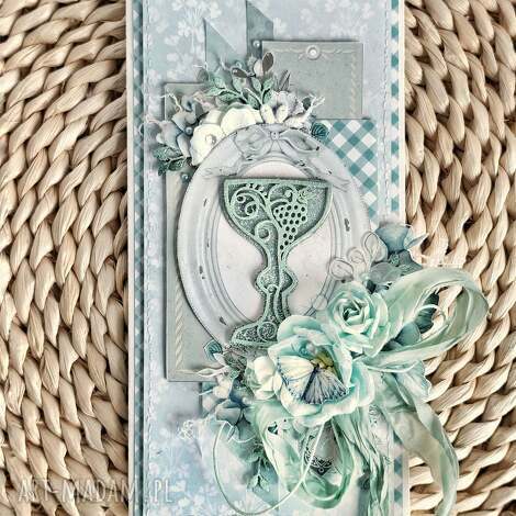 kartka komunijna pamiątka komunii prezent, prezent komunię