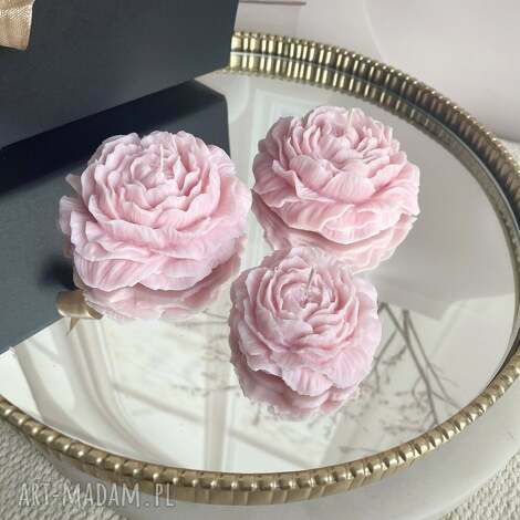 Zestaw prezentowy świec sojowych Peony Queen