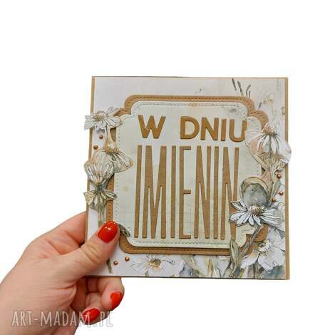 kartka imieninowa na imieniny scrapbooking kartki