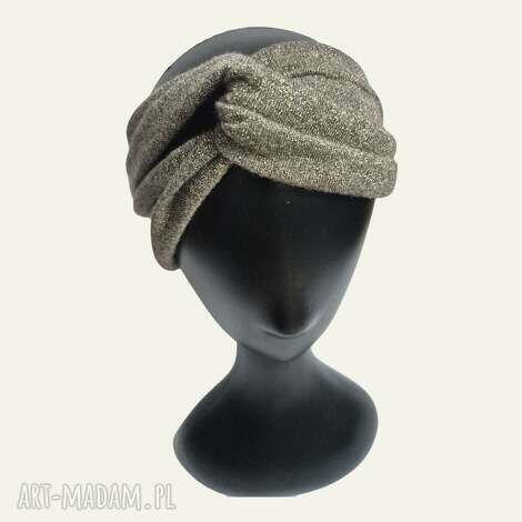 brokatowa opaska turbanowa miła, rozmiar uniwersalny, bardzo miła dla glowy f1