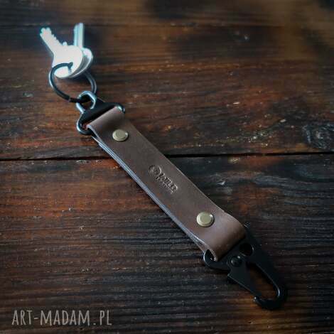 skórzany brelok edc na klucze prezent personalizowany uniseks męski, skóra