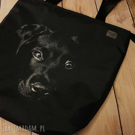 Torba labrador - wodoodporna shopperka na ramię handmade