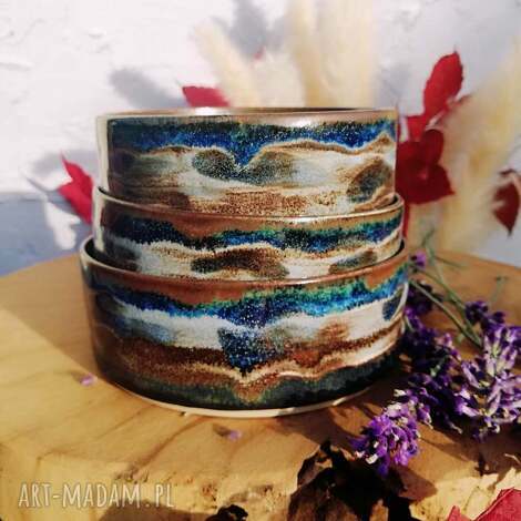 Komplet miseczek Gaia - ceramiczna wariacja na biżuterię, świece i przekąski