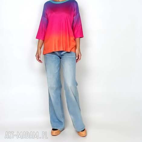 sweter ombre,elegancki kardigan damski, prezent dla niej