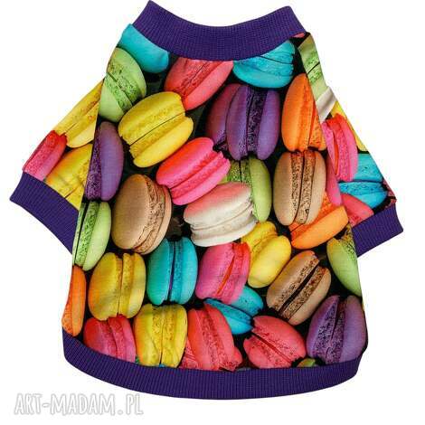 zwierzaki bluza dla psa bez kaptura makaroniki rozmiar xxs oraz s