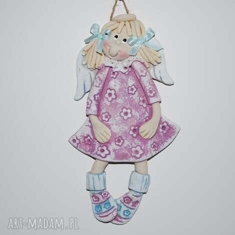 moja zuzanka - aniołek z masy solnej aniołki na szczęście, masa solna