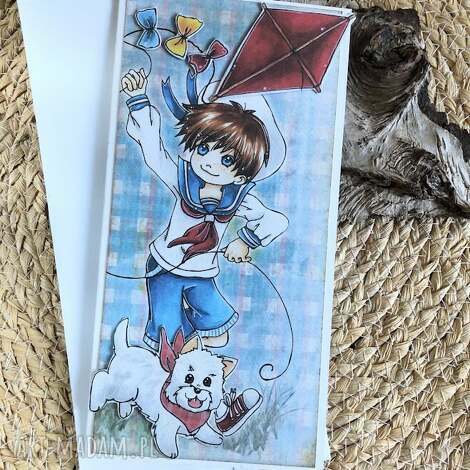 Ręcznie robiona kartka urodzinowa dla chłopca - scrapbooking 3D