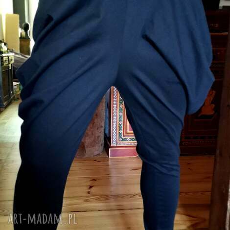 spodnie alladyny szyte, materiał dzianina bawełna, pas na gumke do 70cm,biodra