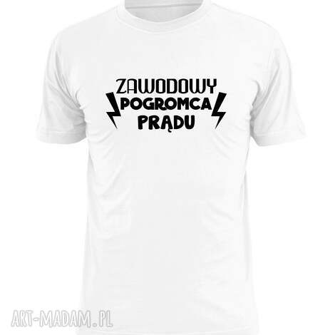 Koszulka z nadrukiem dla elektryka - najlepszy prezent