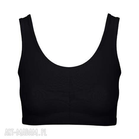 AFORIOS Top Black GOTS - czarny top z bawełny organicznej handmade