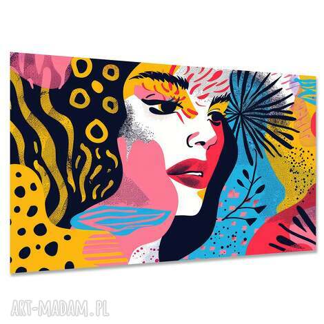 Duży obraz na ścianę 120x80 Kobieta 18 abstrakcja - premium płótno