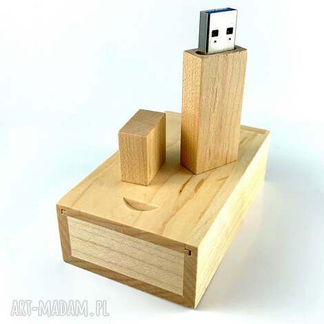 usb wood box - light 64 gb, pamięć przenośna