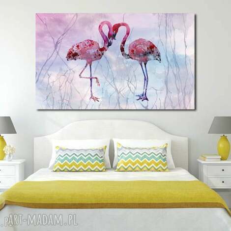Obraz XXL Flamingi 9 120x70 na płótnie Canvas - gotowy do powieszenia