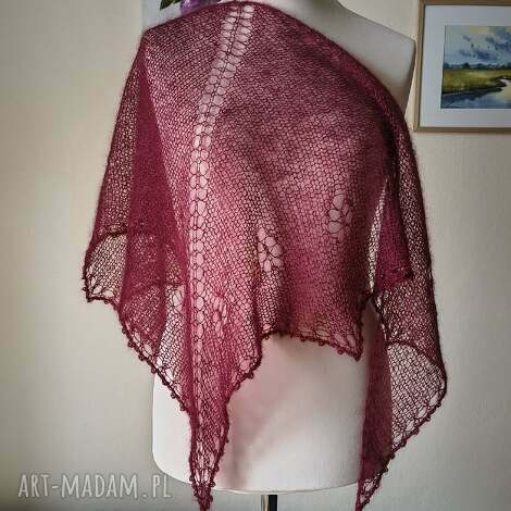 buenaartis ręcznie na drutach - winogrono eteryczna mgiełka z jedwabiem