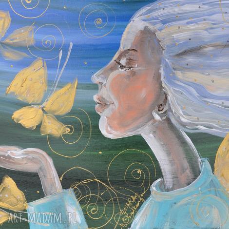 Tchnienie lata - obraz anioł na płótnie Canvas 35x50 cm art-Madam.pl