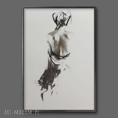 szkic kobiety - 50x70, kobieta plakat obraz kobieta, grafika, duża