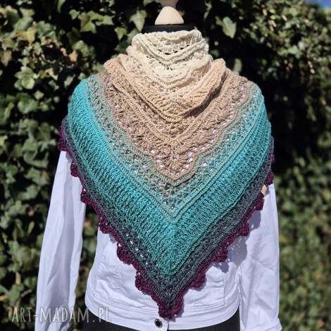 chusta szydełkowa ophiuchus znak zodiaku, modny dodatek prezent