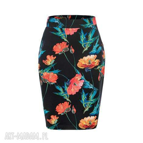 spódnica klasyczna ołówkowa maki sportowa dresowa, bawełniana