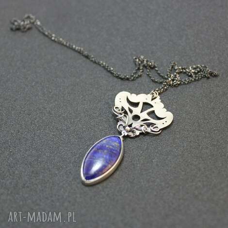 vivian, lapis srebro, oksydowany gwiazdoo