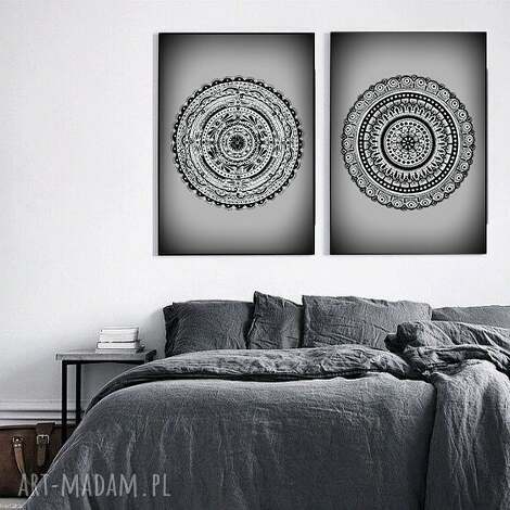 Zestaw 3 plakatów 50x70 - Mandala w nowoczesnym stylu