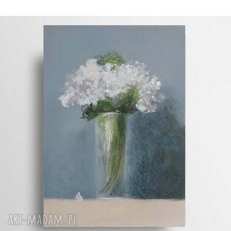 Kwiaty - rysunek pastelami A4 Paulina Lebida | obraz ręcznie robiony