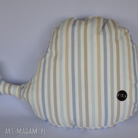 wieloryb zabawka piękna ozdoba prezent handmade poduszka, przytulanka, pokój