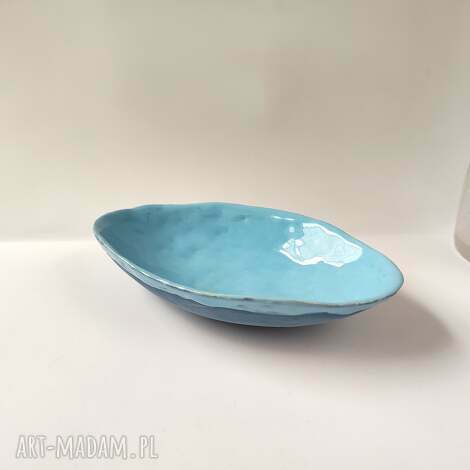 błękitna miseczka ceramiczna ceramika na prezent, ręcznie robiona